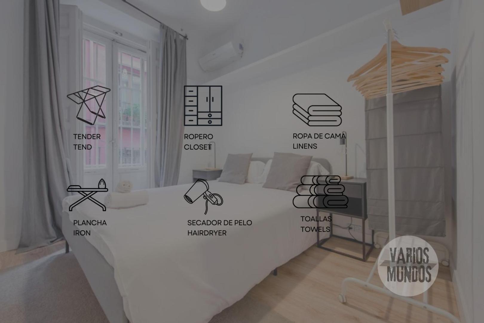 Premium Apt Para 9Pax En Calle Olmo - Centro De Madrid E1 מראה חיצוני תמונה